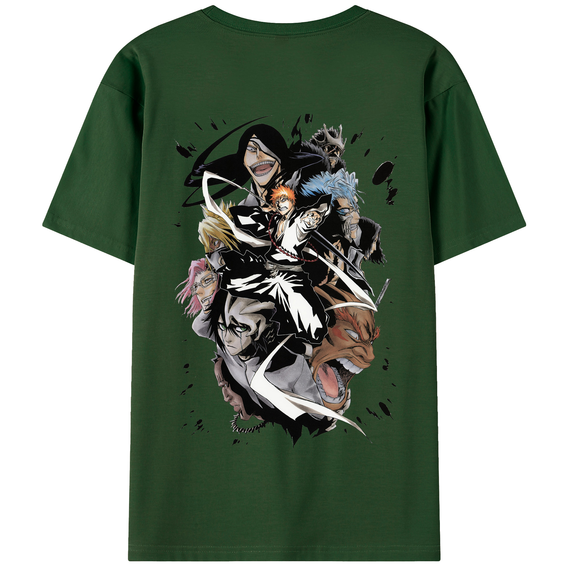 （画像用） ブリーチ 黒崎一護（くろさき いちご）BLEACH Kurosaki Ichigo 綿100％半袖Tシャツ（背面プリント）
